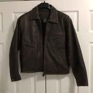Genuine Leather Bomber Jacket